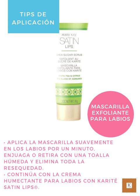 Mascarilla exfoliante para labios con karité